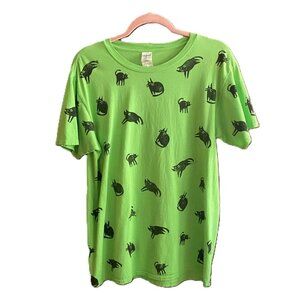 Vintage 90s cats graphic 100% cotton T shirt tee top